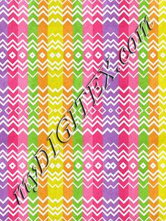 Colorful stripes and rhombus pattern