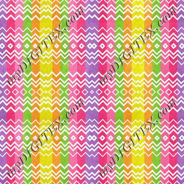 Colorful stripes and rhombus pattern