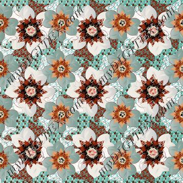 Abstract flower pattern C2 170417
