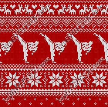 Karate Christmas Sweater