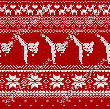 Karate Christmas Sweater