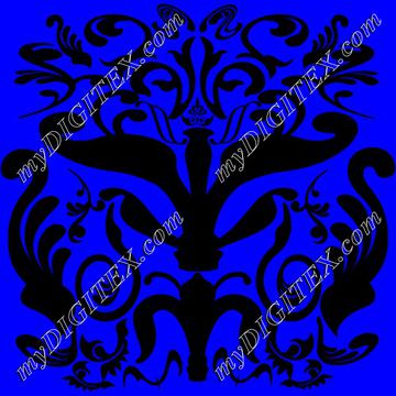 blue ornate