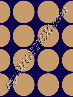 blue and tan dots
