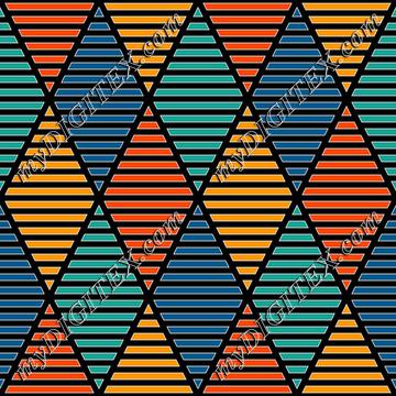 Geometric Stripes (on black)