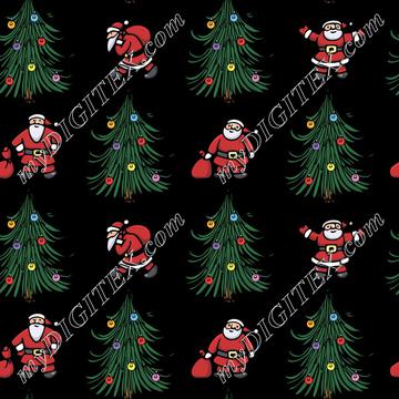Santas in the Trees