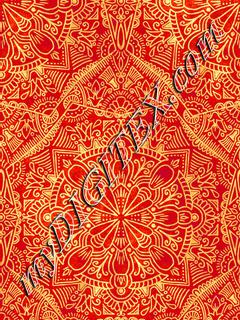 Floral Ethnic - Red