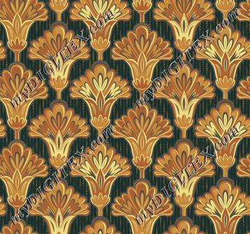 Folk Floral - Russet & Ochre