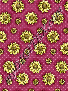 Cheery Sunflowers - Plum