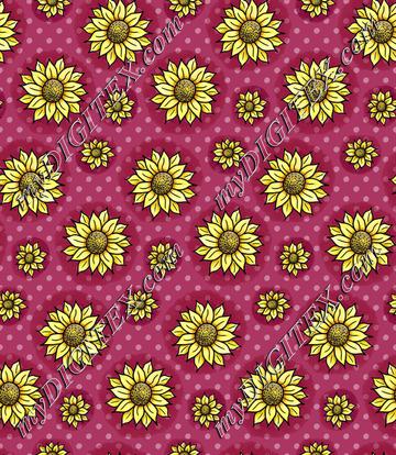 Cheery Sunflowers - Plum