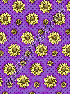 Cheery Sunflowers - Purple