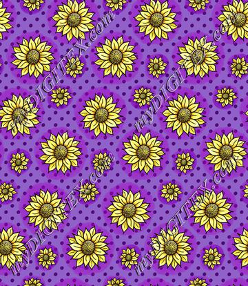 Cheery Sunflowers - Purple