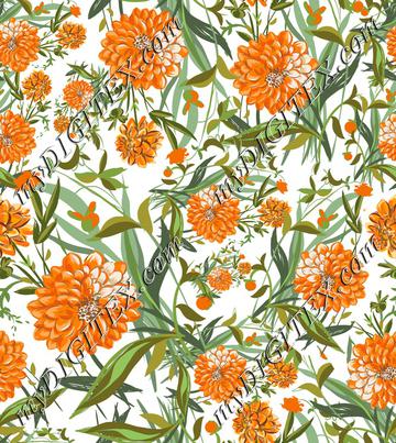 Orange Flower Repeat