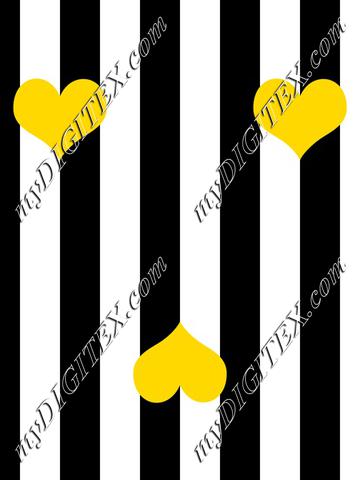 Big stripe with hearts