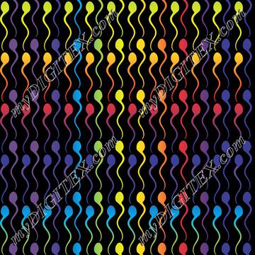 Rainbow Swimmers (on black)