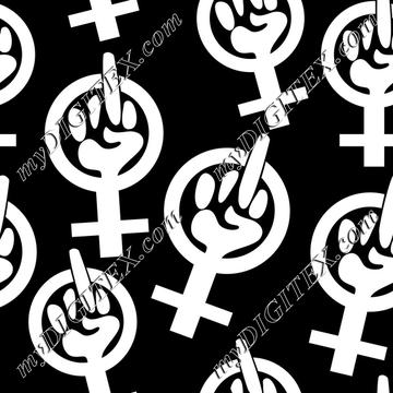 Feminist Finger (white)