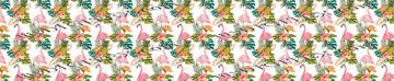 Tropical Vibes Flamingo White