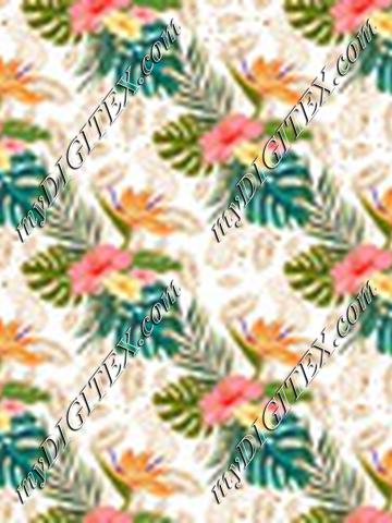 Tropical Vibes Flowers White