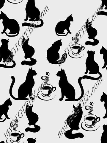cats love coffe
