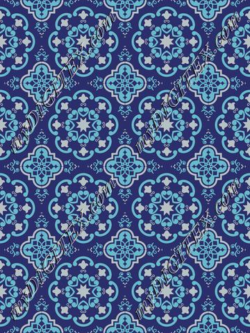 moroccan tile blue