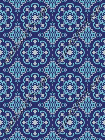 moroccan tile blue