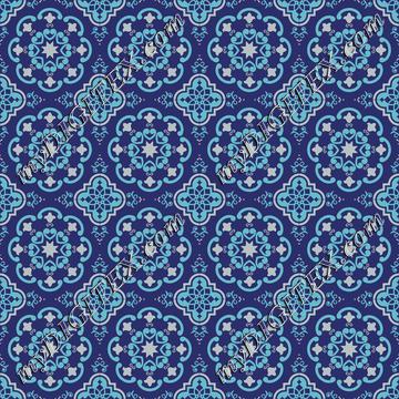 moroccan tile blue