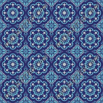 moroccan tile blue