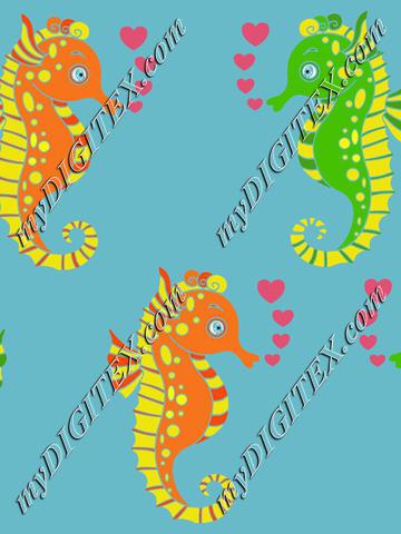 Seahorses in love