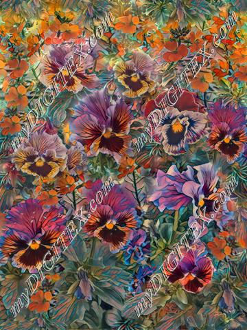 pansy garden seamless resize dpi