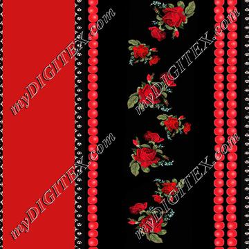 koronka ribbon coral red redroses coral