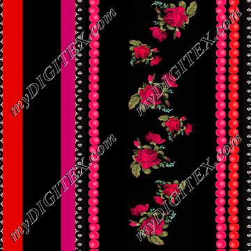 koronka ribbon coral red red pink4