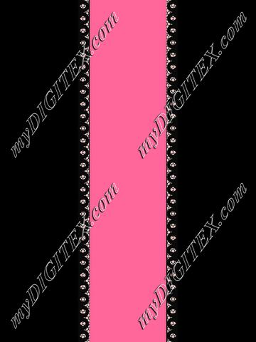 koronka 120 druk ribbon coral pink