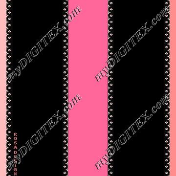 koronka 120 druk ribbon coral pink