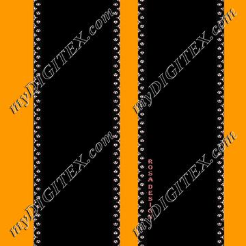 koronka 120 druk ribbon coral yekkow