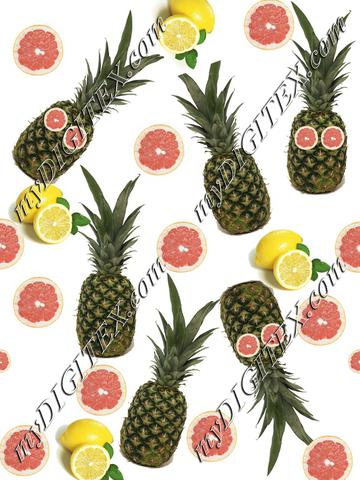 pinapple and lemon print