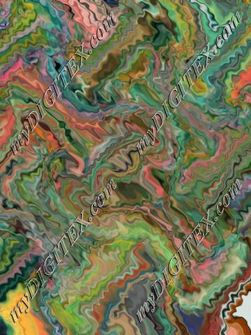 marbled  distort zig zag wave ripple (2) greens