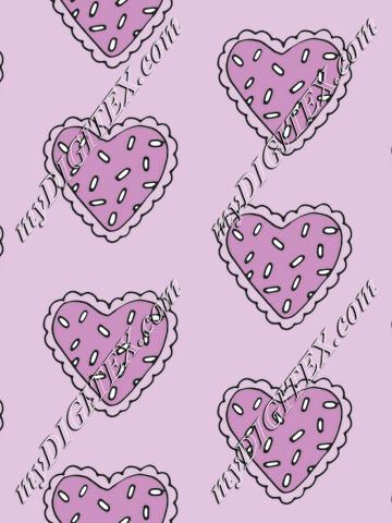 purple heart pattern