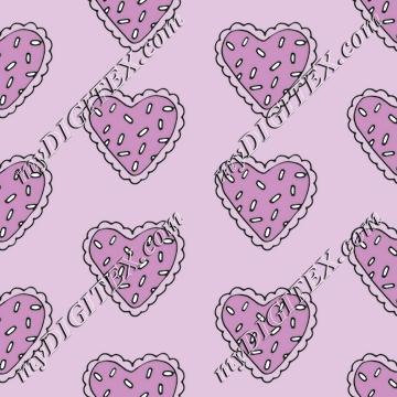 purple heart pattern