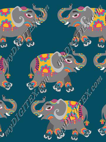 elephants blue