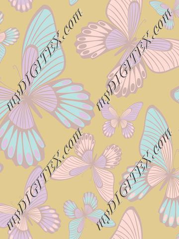 Pastel colours butterflies