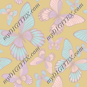 Pastel colours butterflies