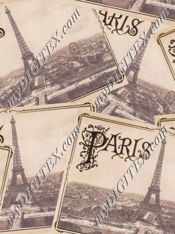 Retro Paris Postcards