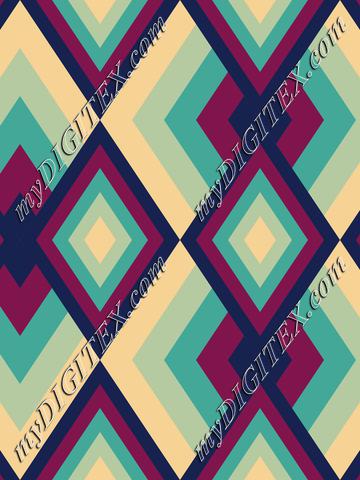 Abstract Geometric Retro Pattern