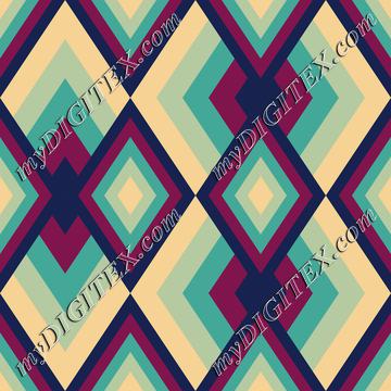 Abstract Geometric Retro Pattern