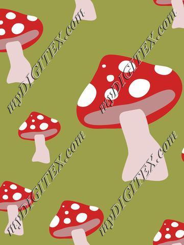 Red Mushroomsfly agaric or fly amanita Autumn