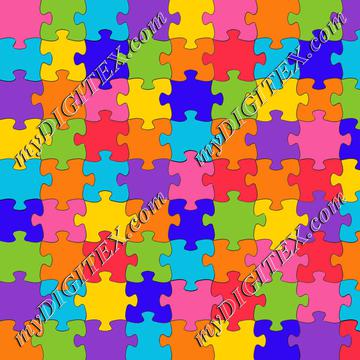 Colorful puzzle pattern