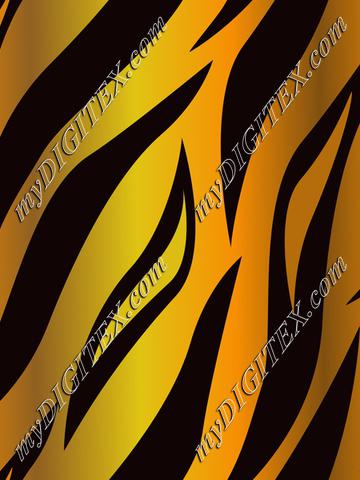 Tiger Skin natural orange tiger stripes