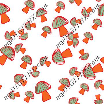 Colorful mushroom pattern 2-01