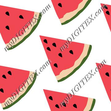 Watermelon on white summer froit
