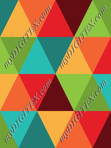 Retro Raibow Abstract Geometric Pattern