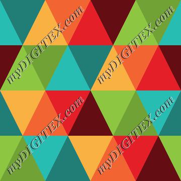 Retro Raibow Abstract Geometric Pattern